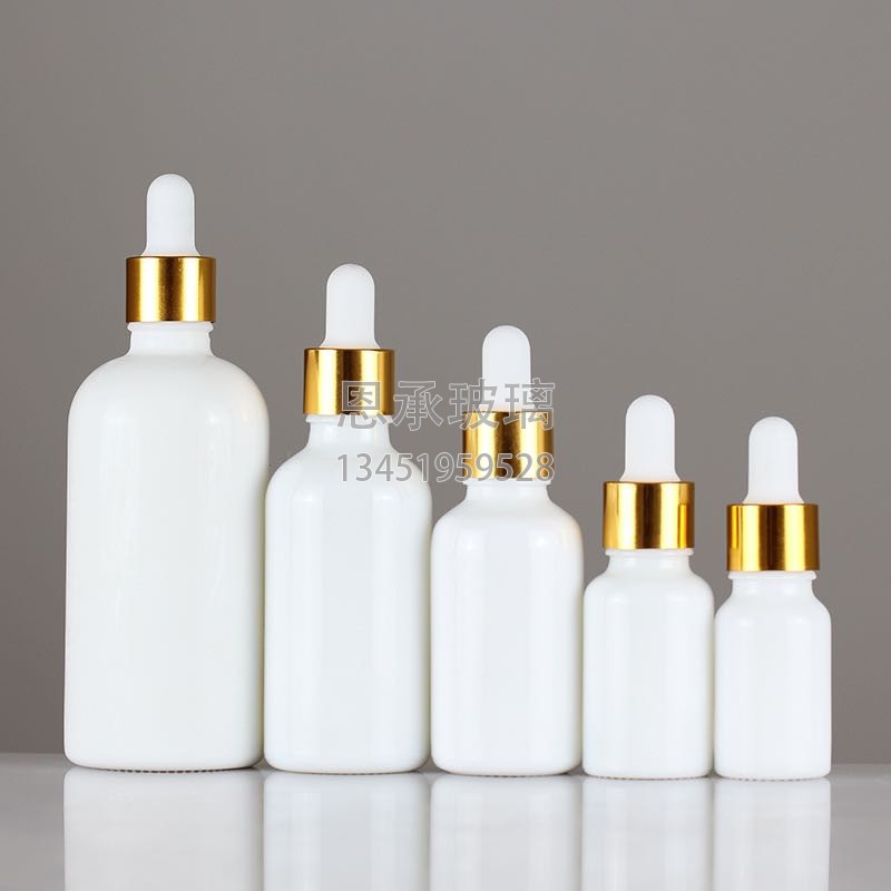 白瓷瓶 瓷白瓶 乳白瓶 精油瓶 化妆品包装瓶